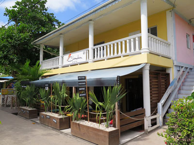 Chameleon Café and Boutique on Front Street the most modern shop and café in Bequia.