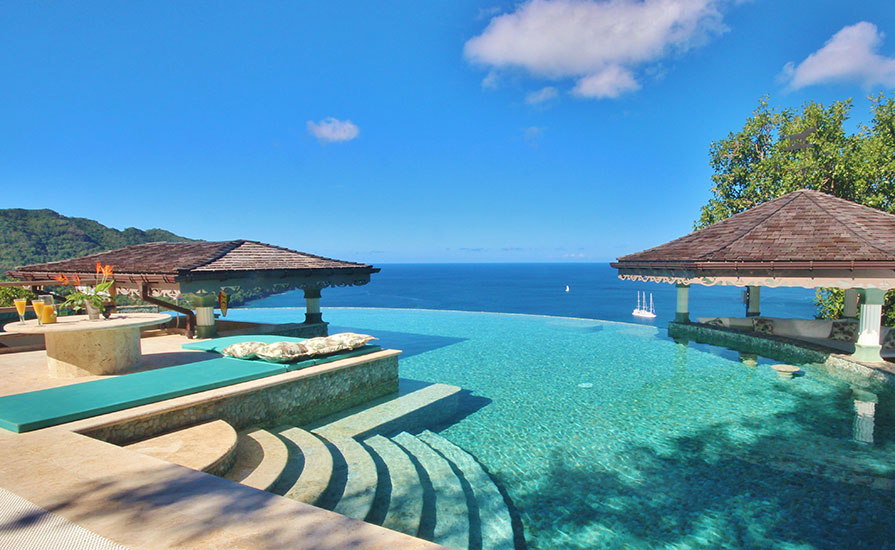 Infinity Pool & Caribbean Sea Gallery | Tropical Hideaway Bequia