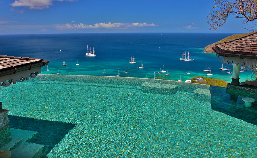 Infinity Pool & Caribbean Sea Gallery | Tropical Hideaway Bequia